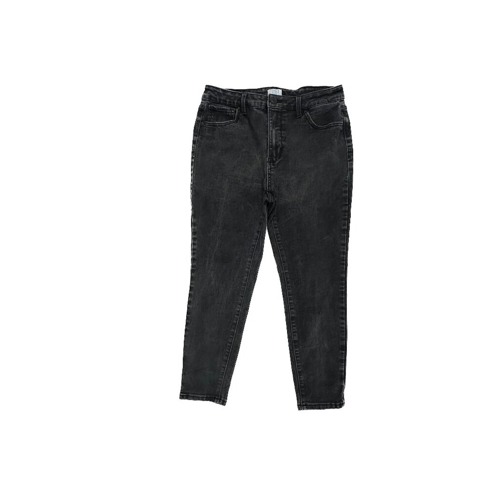 Time And Tru Skinny Crop Women's size 12P‎ Black Denim Jeans